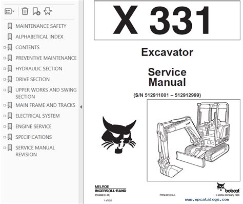 bobcat 331 service manual pdf